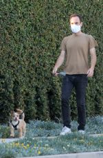 LILY COLLINS and Charlie McDowell Out in Beverly Hills 04/28/2020