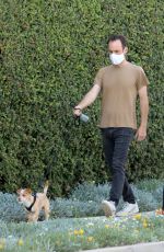 LILY COLLINS and Charlie McDowell Out in Beverly Hills 04/28/2020