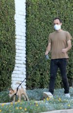 LILY COLLINS and Charlie McDowell Out in Beverly Hills 04/28/2020