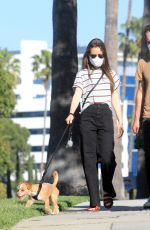 LILY COLLINS and Charlie McDowell Out in Beverly Hills 04/28/2020