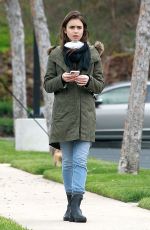 LILY COLLINS and Charlie McDowell Out in Los Angeles 04/10/2020