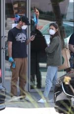 LILY COLLINS and Charlie McDowell Out Shopping in Los Angeles 04/03/2020