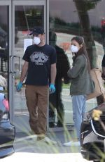 LILY COLLINS and Charlie McDowell Out Shopping in Los Angeles 04/03/2020