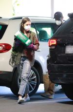 LILY COLLINS and Charlie McDowell Out Shopping in Los Angeles 04/03/2020