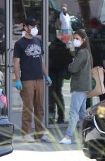 LILY COLLINS and Charlie McDowell Out Shopping in Los Angeles 04/03/2020