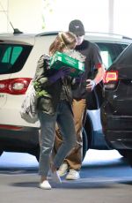 LILY COLLINS and Charlie McDowell Out Shopping in Los Angeles 04/03/2020