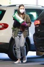 LILY COLLINS and Charlie McDowell Out Shopping in Los Angeles 04/03/2020