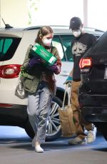 LILY COLLINS and Charlie McDowell Out Shopping in Los Angeles 04/03/2020