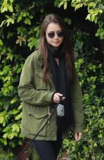 LILY COLLINS and Charlie McDowell Out with Her Dog in Los Angeles 04/08/2020