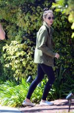 LILY COLLINS and Charlie McDowell Out with Their Dog in Beverly Hills 04/01/2020