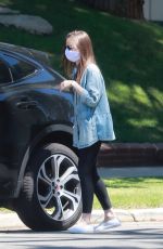 LILY COLLINS Gets Some Toilet Paper in Los Angeles 04/15/2020