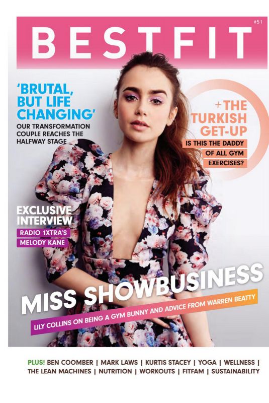 LILY COLLINS in Bestfit Magazine, 2020