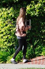 LILY COLLINS Out and About in Beverly Hills 04/07/2020