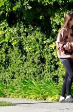LILY COLLINS Out and About in Beverly Hills 04/07/2020