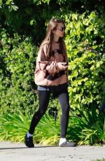 LILY COLLINS Out and About in Beverly Hills 04/07/2020