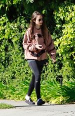 LILY COLLINS Out and About in Beverly Hills 04/07/2020