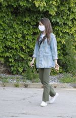 LILY COLLINS Out and About in Beverly Hills 04/17/2020