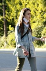 LILY COLLINS Out and About in Beverly Hills 04/17/2020
