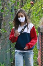 LILY COLLINS Out with Her Mother in Beverly Hills 04/29/2020
