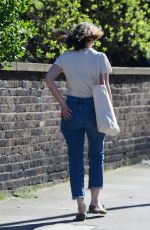 LILY JAMES in Denim Out and About in London 04/05/2020
