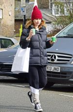 LILY JAMES Out and About in London 04/10/2020
