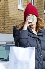 LILY JAMES Out and About in London 04/10/2020