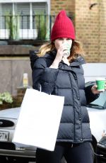 LILY JAMES Out and About in London 04/10/2020