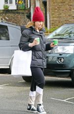 LILY JAMES Out and About in London 04/10/2020