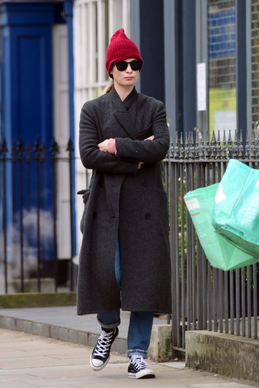 LILY JAMES Out in London 04/02/2020