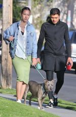 LIV LO Out with Her Dog in West Hollywood 04/03/2020