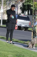 LIV LO Out with Her Dog in West Hollywood 04/03/2020