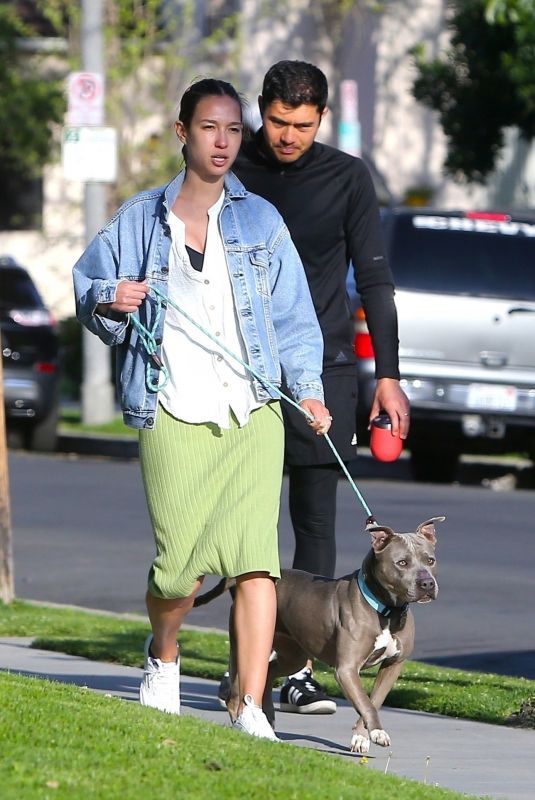 LIV LO Out with Her Dog in West Hollywood 04/03/2020