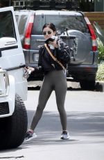 LUCY HALE Arrives at Her Home in West Hollywood 04/04/2020