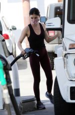LUCY HALE at a Gas Station in Studio City 04/25/2020