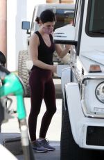 LUCY HALE at a Gas Station in Studio City 04/25/2020