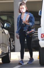 LUCY HALE Gets Coffee at Starbucks Drive-thru in Los Angeles 04/23/2020