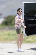 LUCY HALE in Shorts Out in Los Angeles 04/26/2020