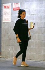 LUCY HALE Leaves a Private Gym in Los Angeles 04/01/2020
