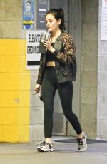 LUCY HALE Leaves a Private Training Session in Los Angeles 04/10/2020