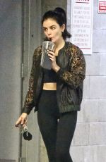 LUCY HALE Leaves a Private Training Session in Los Angeles 04/10/2020
