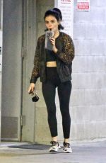 LUCY HALE Leaves a Private Training Session in Los Angeles 04/10/2020