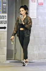 LUCY HALE Leaves a Private Training Session in Los Angeles 04/10/2020