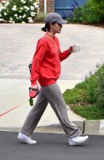 LUCY HALE Out with Elvis in Los Angeles 04/08/2020