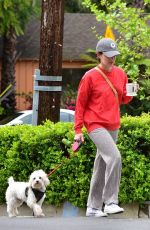 LUCY HALE Out with Elvis in Los Angeles 04/08/2020