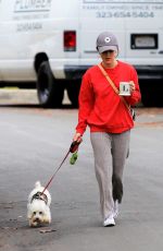LUCY HALE Out with Elvis in Los Angeles 04/08/2020
