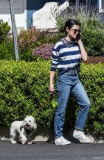 LUCY HALE Out with Elvis in Los Angeles 04/21/2020