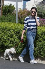 LUCY HALE Out with Elvis in Los Angeles 04/21/2020