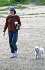 LUCY HALE Out with Her Dog at a Park in Los Angeles 04/02/2020