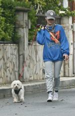 LUCY HALE Out with Her Dog Elvis in Los Angeles 04/10/2020