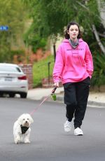 LUCY HALE Wearing Bandana Mask Out on Easter Sunday in Studio City 04/12/2020